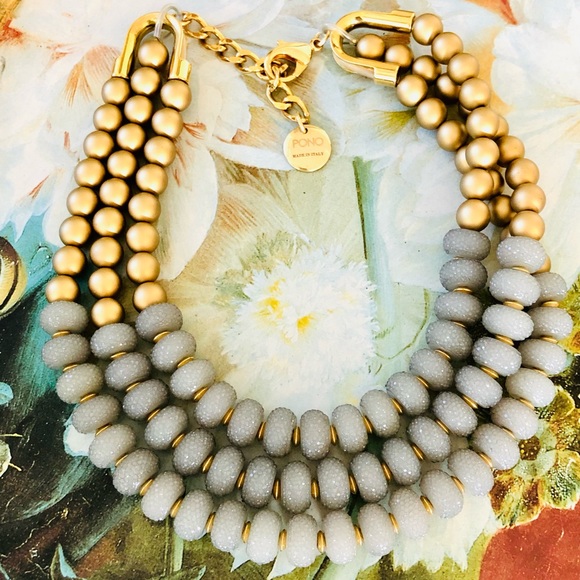 Vintage PONO ITALY Designer Necklace RARE - Picture 4 of 15